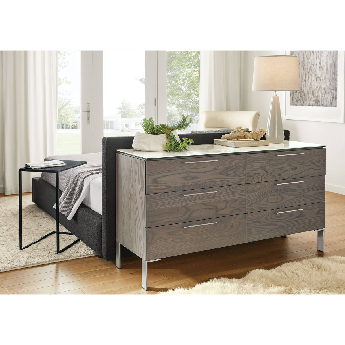 Taupe Grey C-Shaped Table X22722