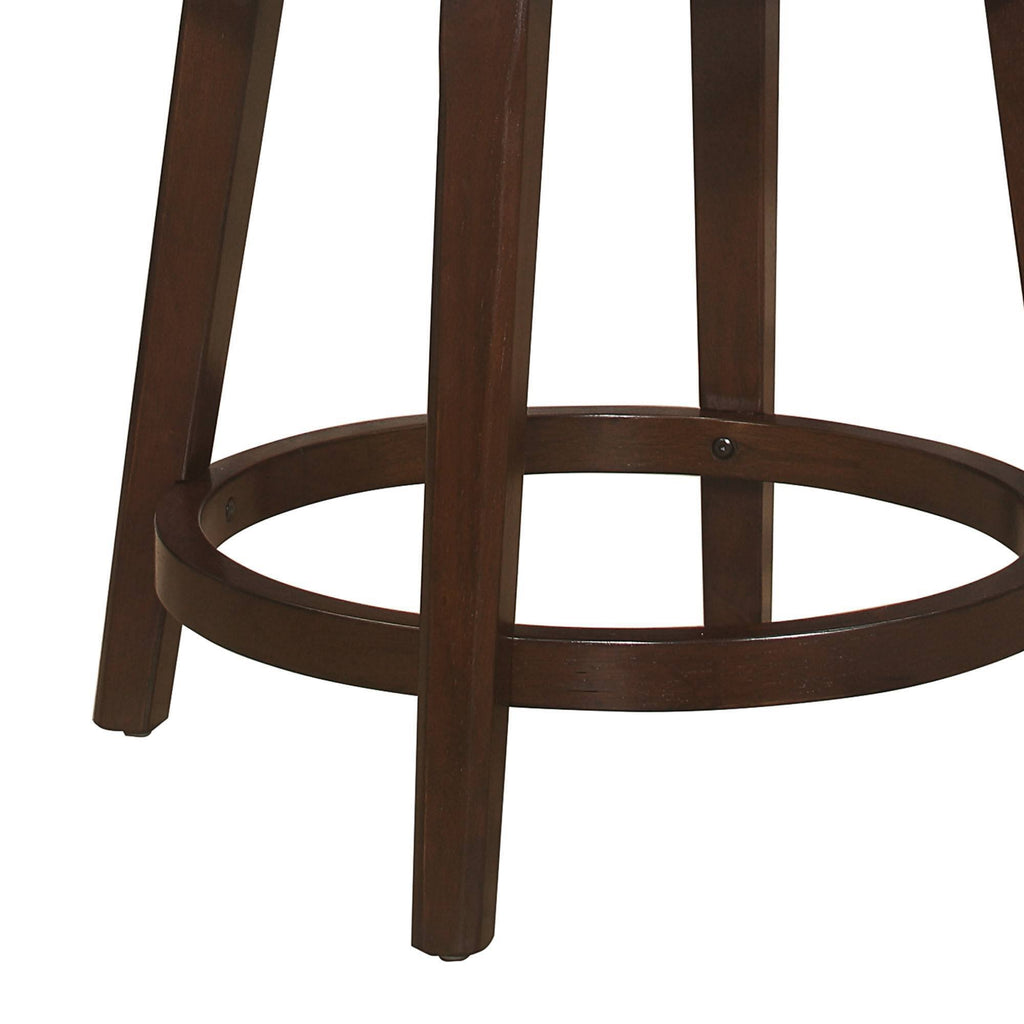 Gray Fabric Swivel Counter Height Stool M1736