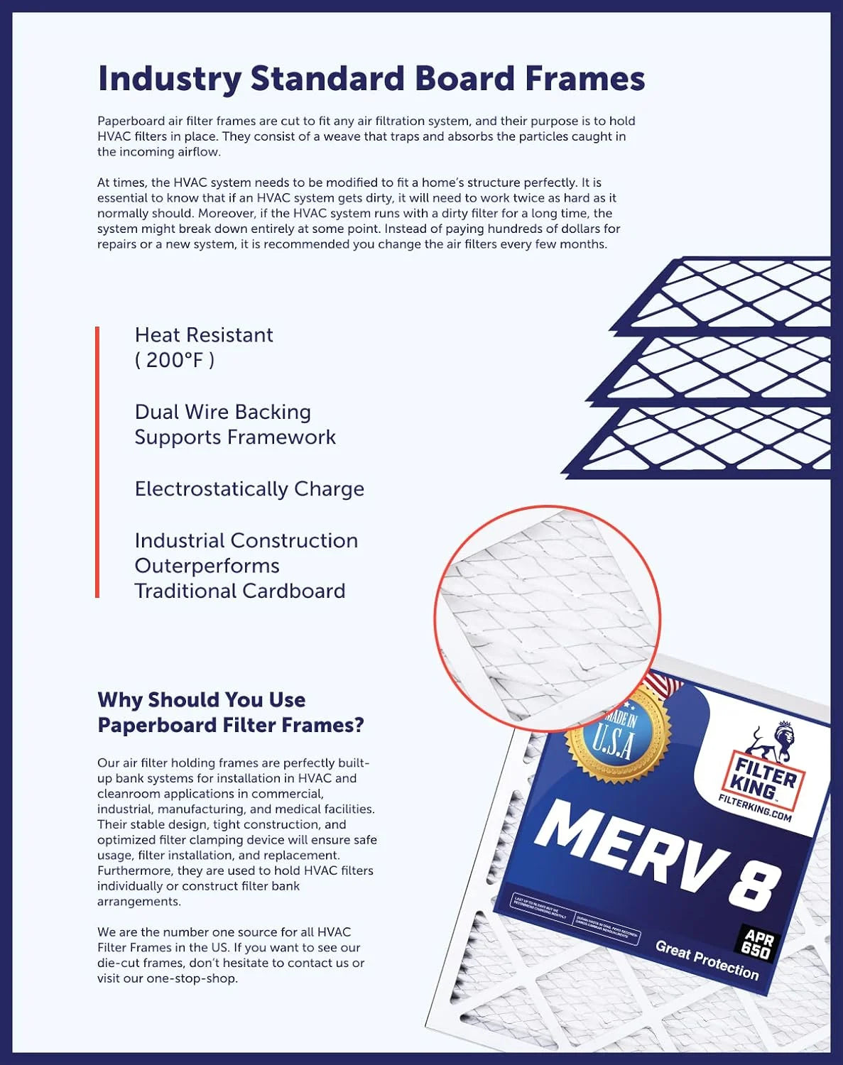 21x66x1 MERV 8 Pleated HVAC Air Filter 4-PACK P92985