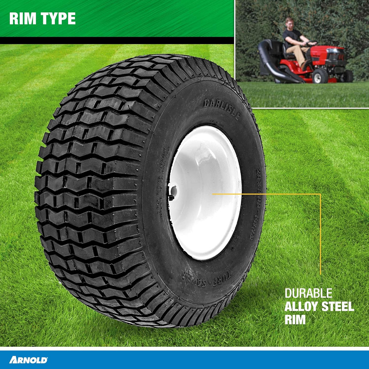 20-Inch x 8-Inch Replacement Tractor Tire L495614