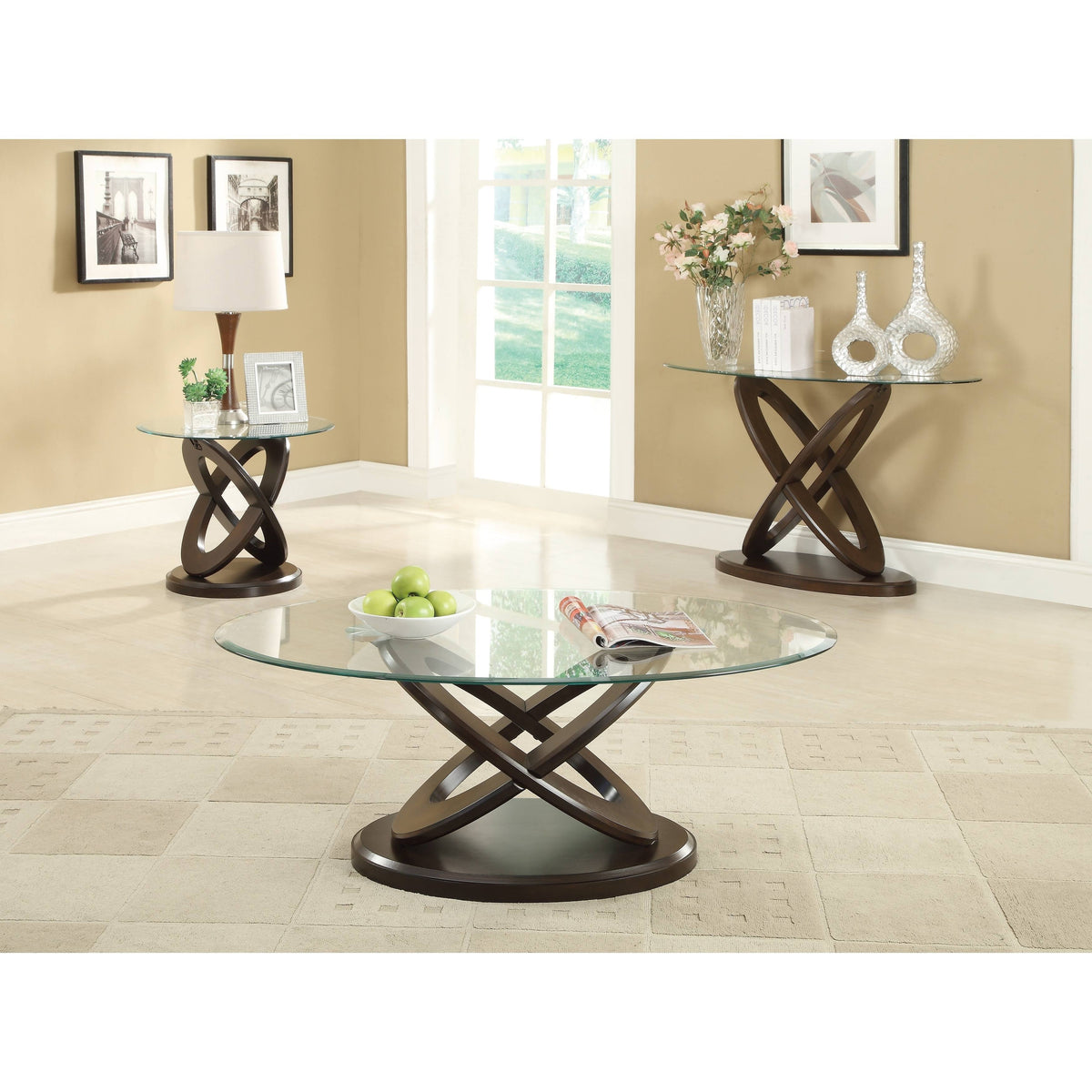 Espresso Sofa Table K362435