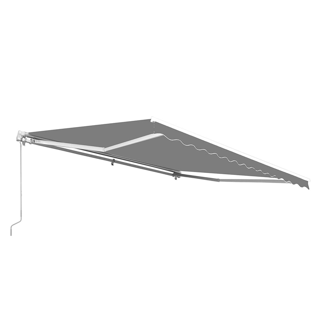 Retractable Patio Deck Awning Motorized 6.5 x 5 ft Grey L802