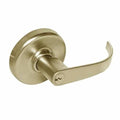 Satin Brass Entrance Cylindrical Locksets with Princeton Lever U799546