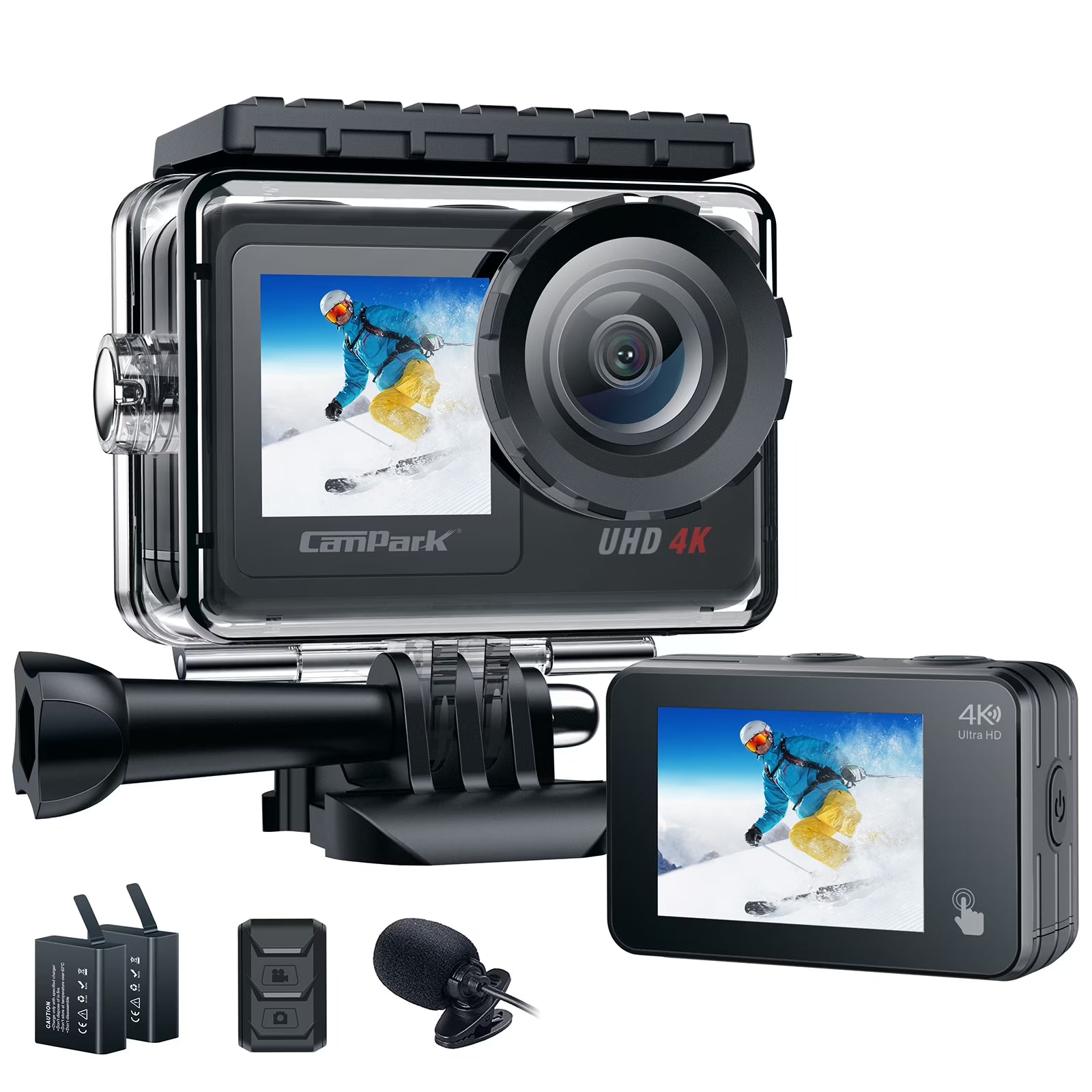4K 30FPS Action Camera 20MP Waterproof WiFi Touch Screen Camera Y533245