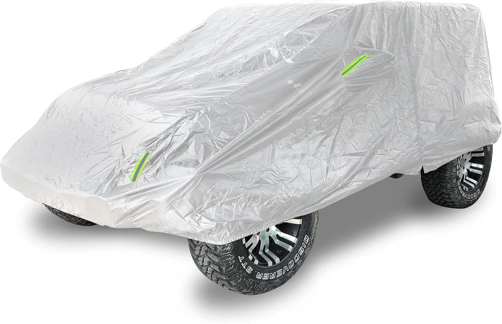 Silver Full Car Cover for Jeep Wrangler 4 Door Waterproof A741106