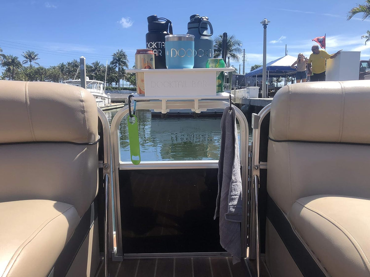 Pontoon Boat Cup Holder Bar & Marine Accessories with Rail Mount Y3985