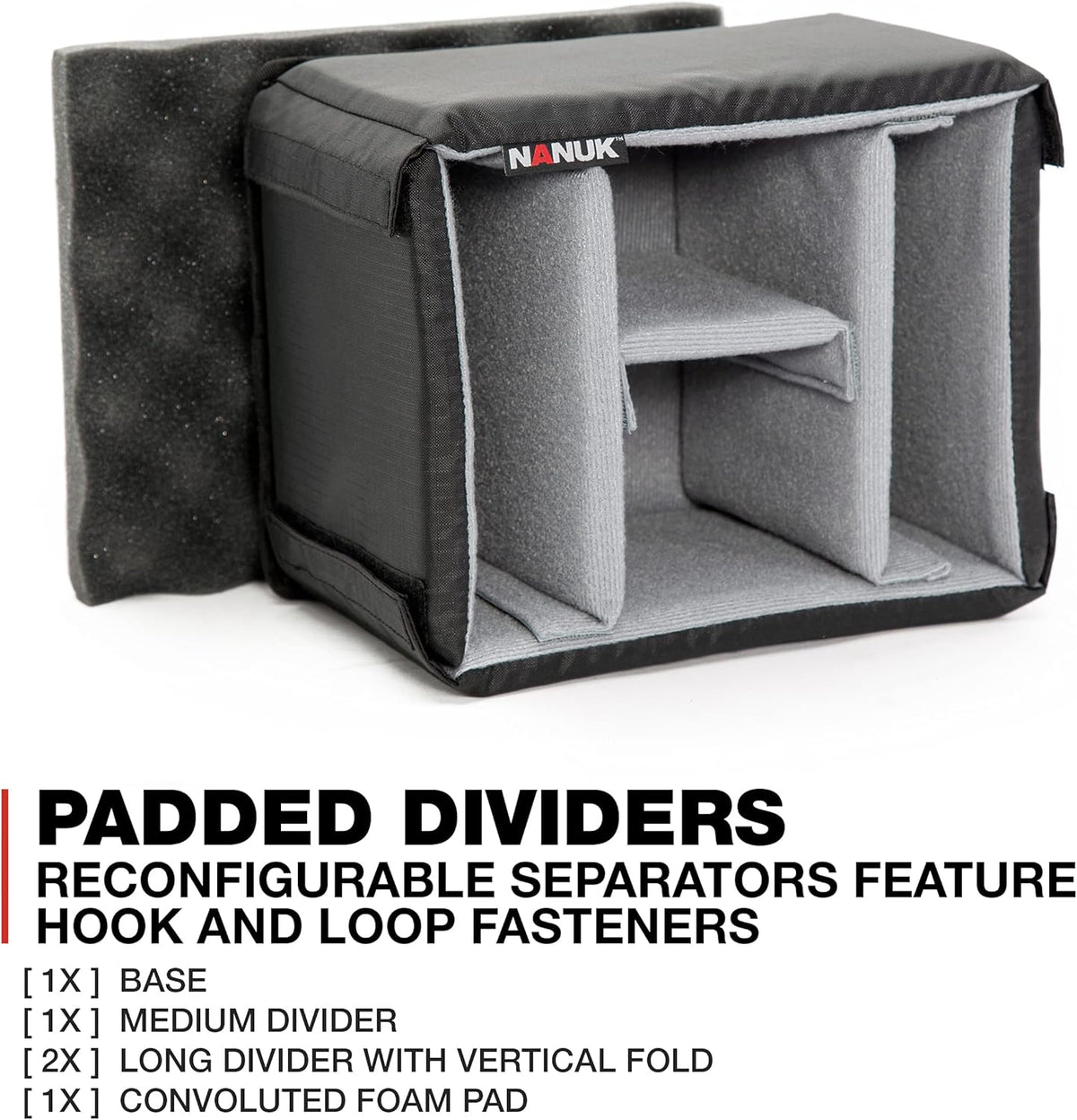 Orange Padded Divider Case E245