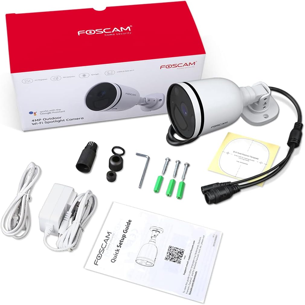 2K/4MP WiFi Security Camera with Color Night Vision M6381