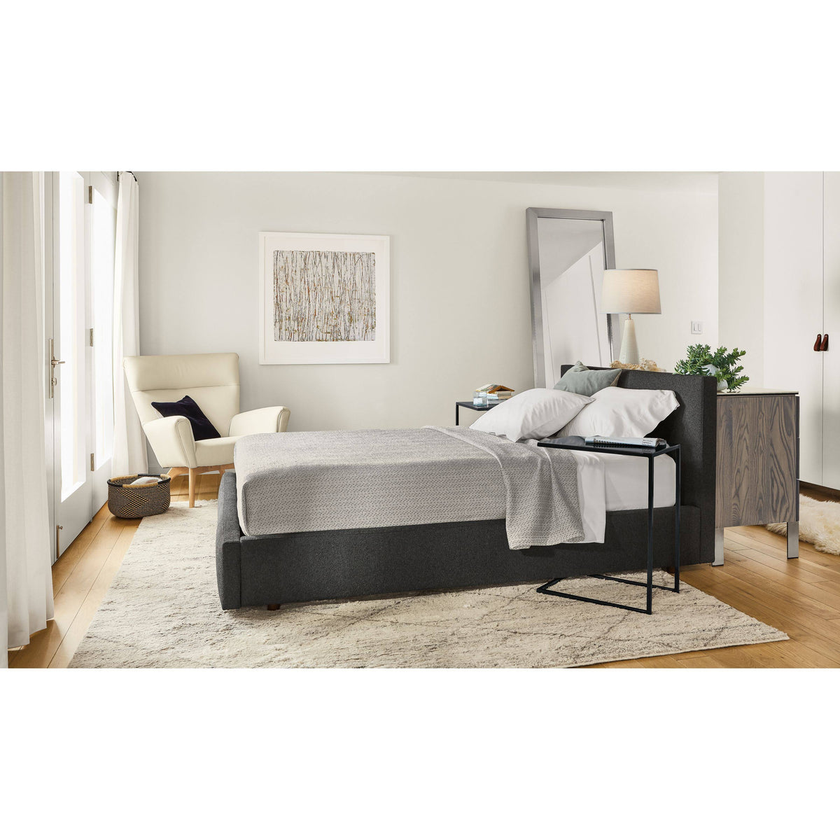 Taupe Grey C-Shaped Table X22722