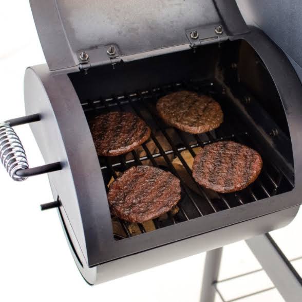 Black Offset Charcoal Smoker U580587