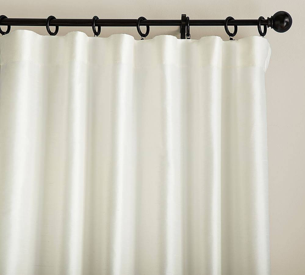 Blackout Dupioni Silk Pole Pocket Drape G92849
