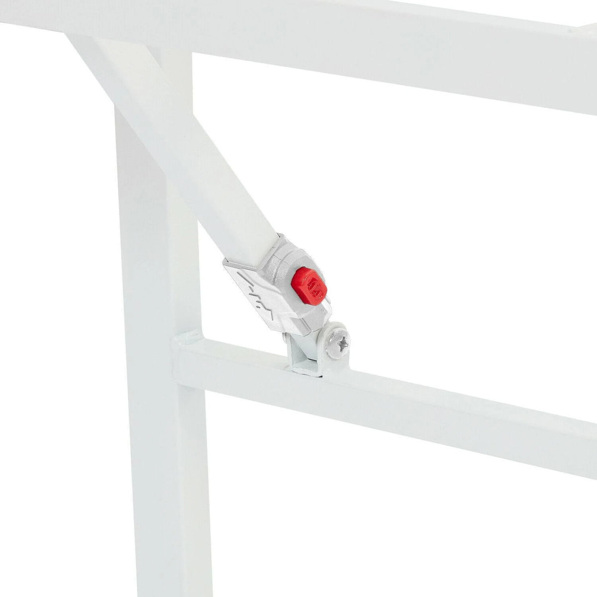 White Steel Bed Frame, King, 14 inch Height V238