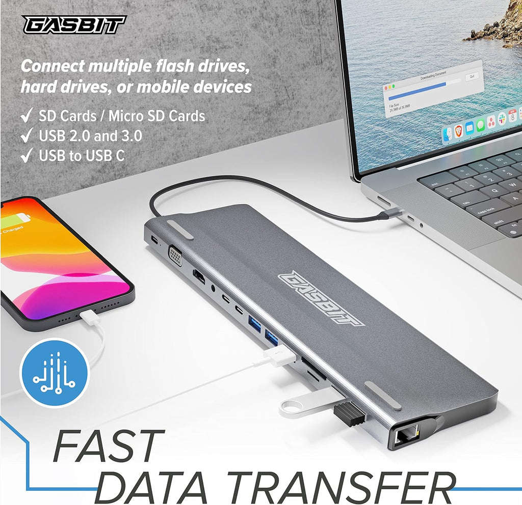 14-in-1 USB C Hub Multiport Adapter, Pack of 2 Z9853
