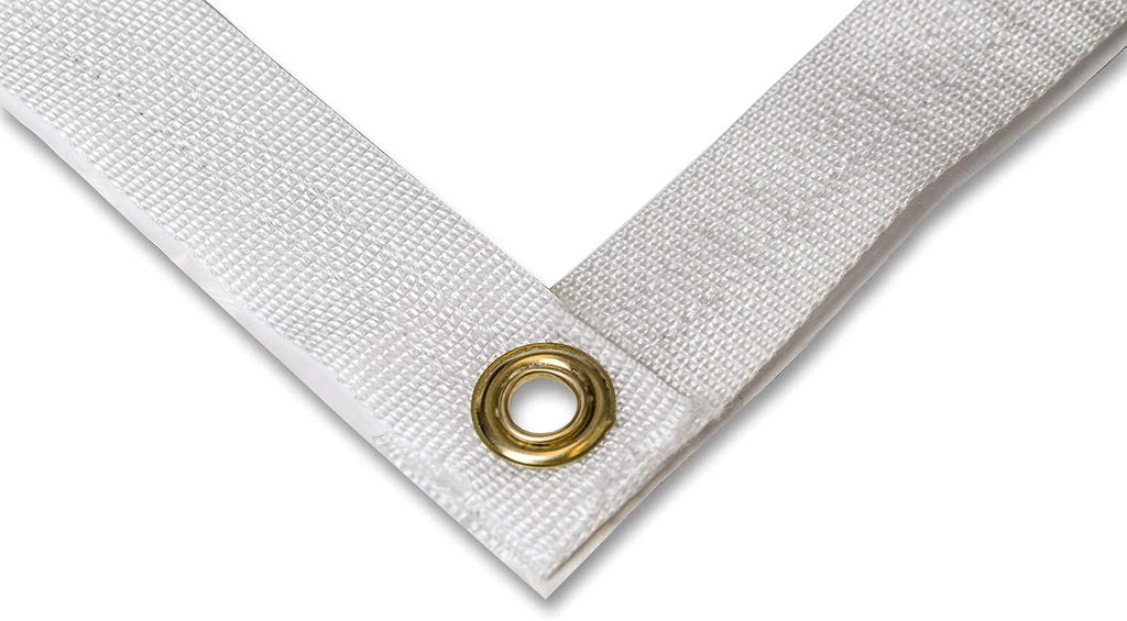 Heavy-Duty Waterproof Clear PVC Tarp Cover with Rustproof Grommets, 10 by 10 Feet, Pack of 2 G324