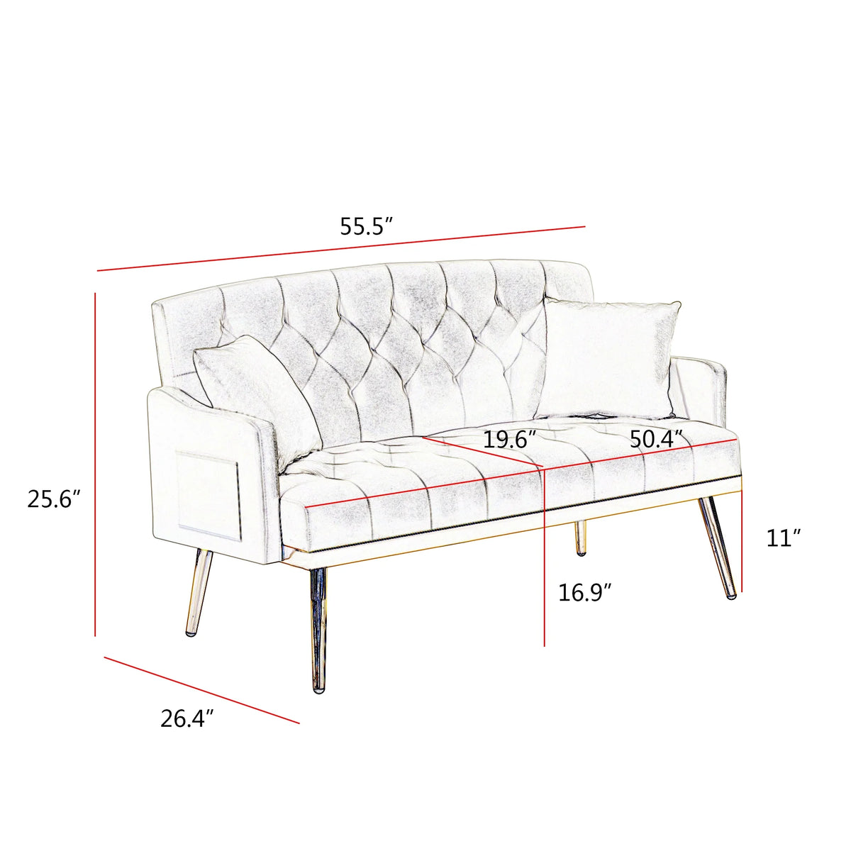PINK TEDDY FABRIC 2 SEATER SOFA N1129