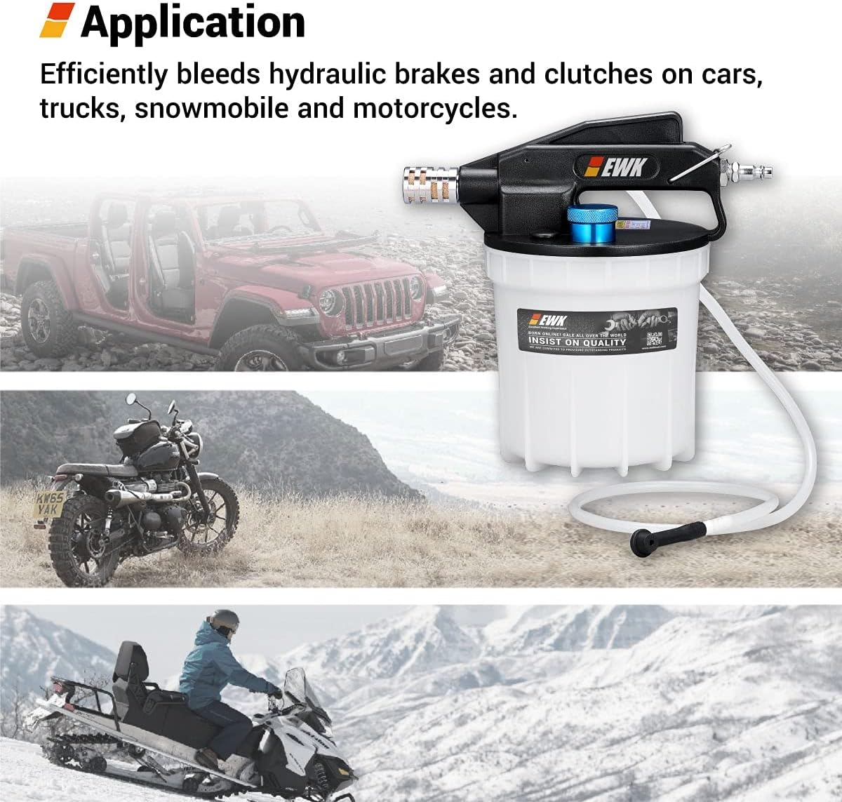 Pneumatic Vacuum Brake Bleeder Fluid Pump with Bleeding Hose N831446