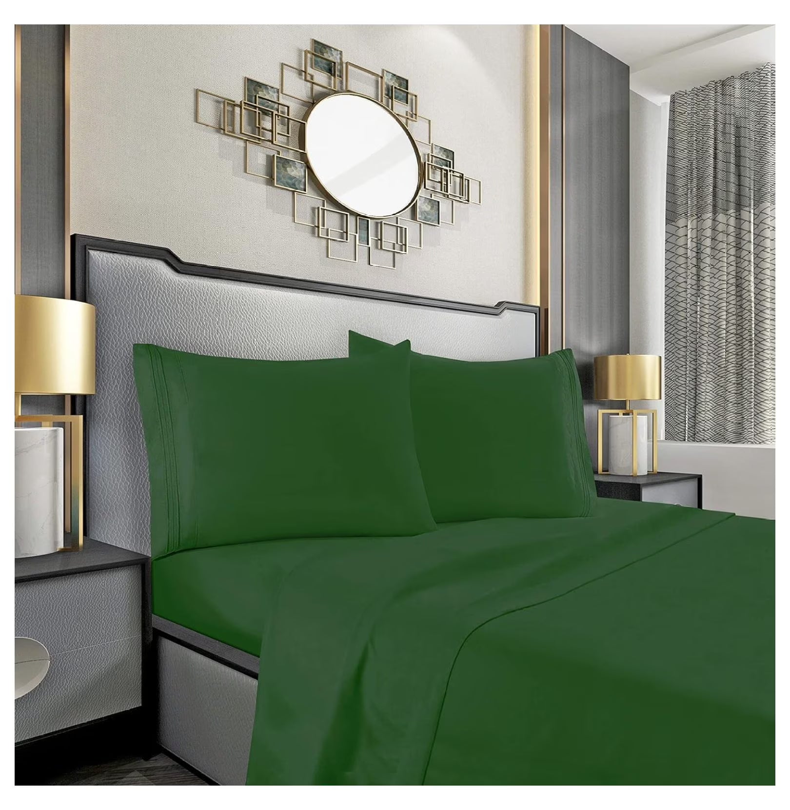 Emerald Green Queen 4 Piece Sheet Set S8113