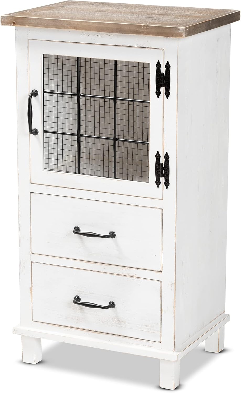 White/Oak Brown Shelving and Cabinets F47076