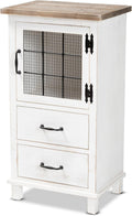 White/Oak Brown Shelving and Cabinets F47076