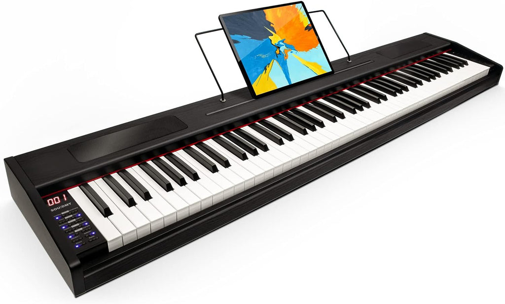 88-Key Semi-Weighted Digital Piano Keyboard with Sustain Pedal and Carry Bag X958