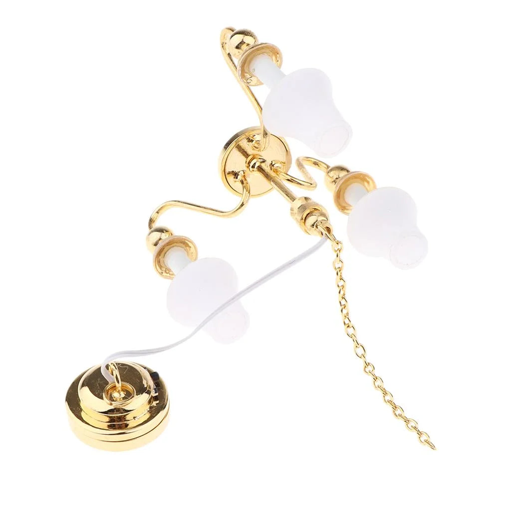1/12 Miniature Ceiling LED Lamp with Button Battery Y27280