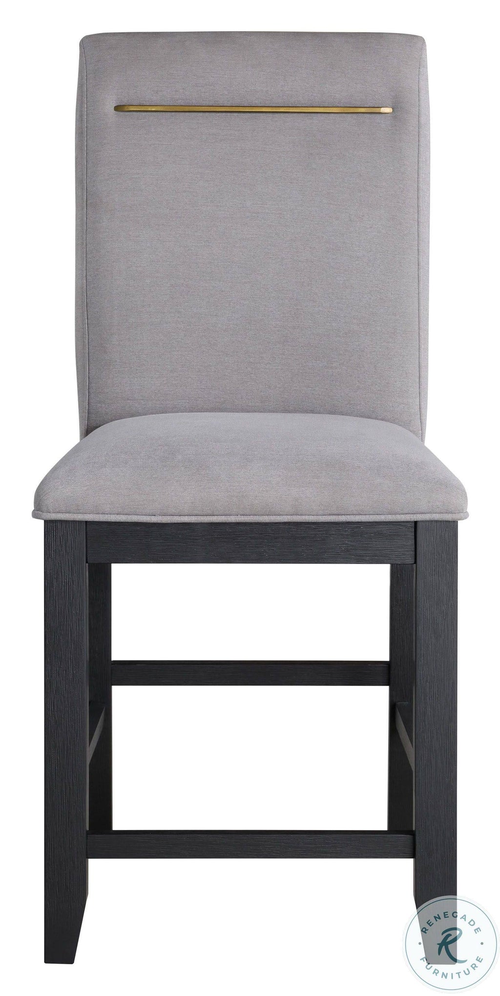 Light Grey Counter Height Chair Set of 2 X5921