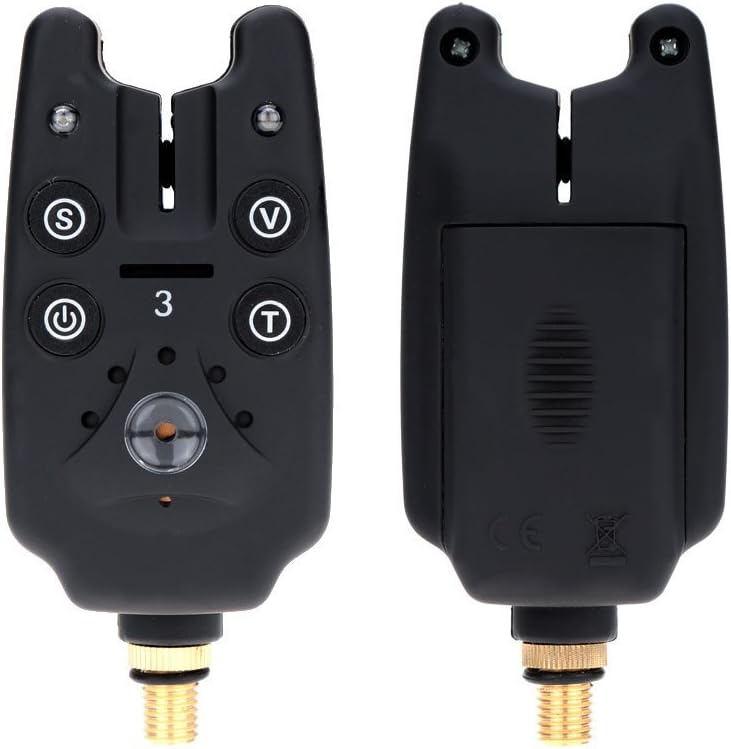 4 Fishing Bite Alarm Set with LCD Screen Receiver P833