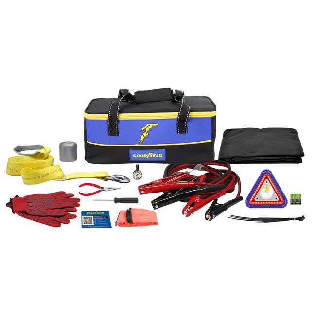Roadside Emergency Automotive Safety Kit with 16FT Jumper Cables F247