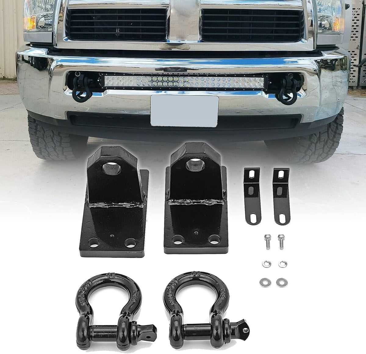 32 Inch LED Light Bar Front Hidden Bumper Mounting Bracket T8234