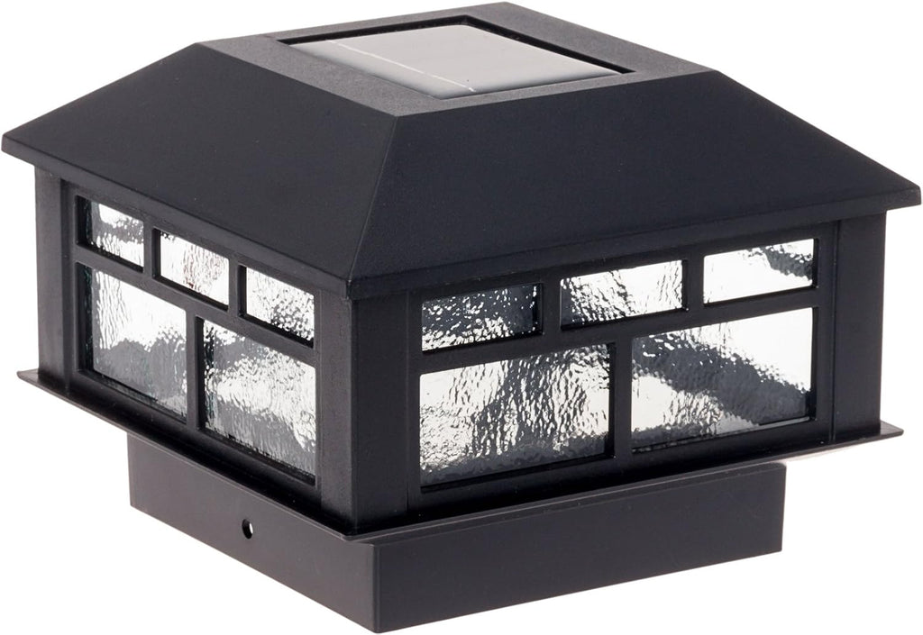 White 8 Pack Solar Powered LED Post Cap Lights P31565