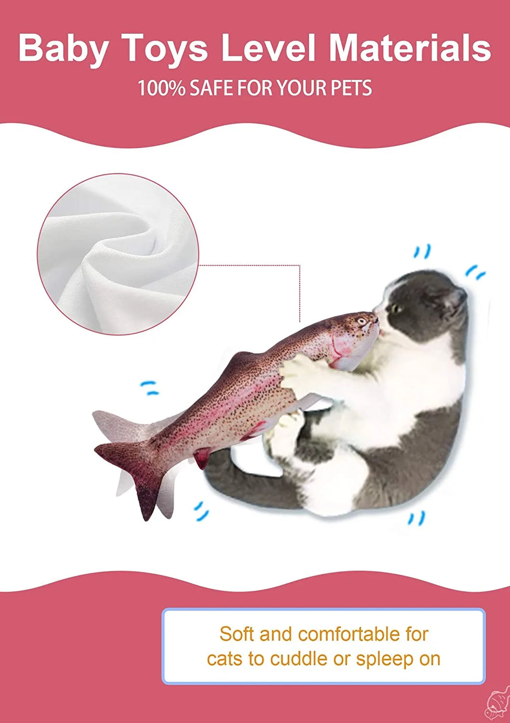 Electric Flopping Fish Cat Toy E459964