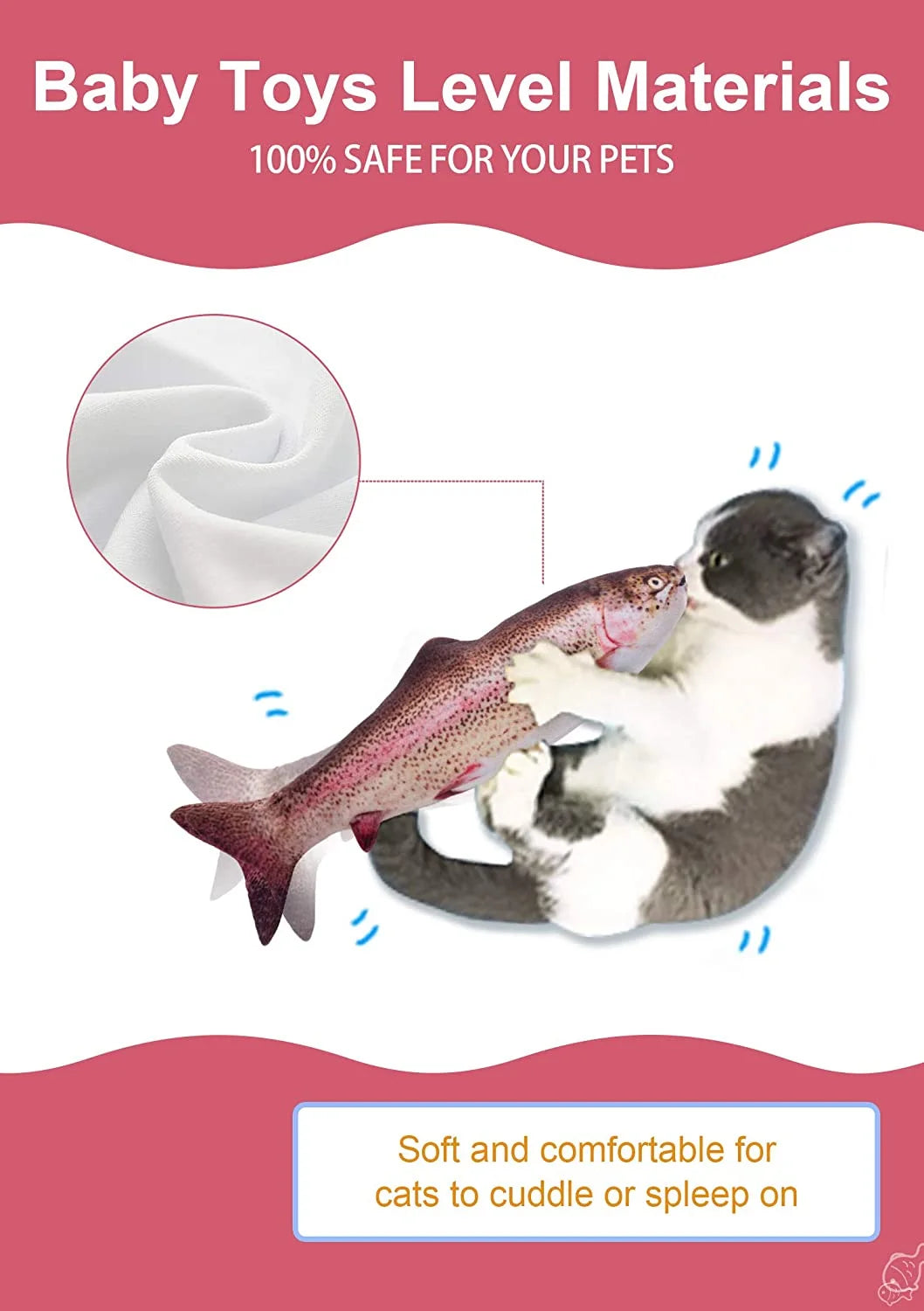 Electric Flopping Fish Cat Toy E459964