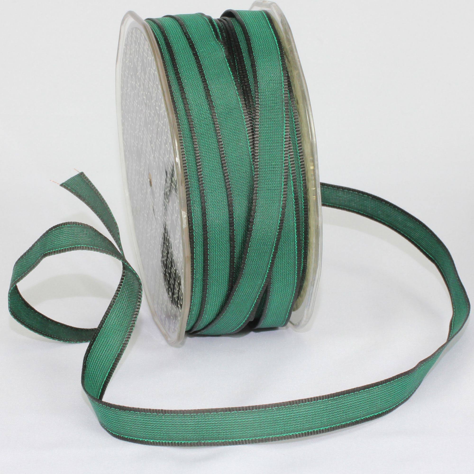 Hunter Green French Wired Craft Ribbon 108 Yards I29744