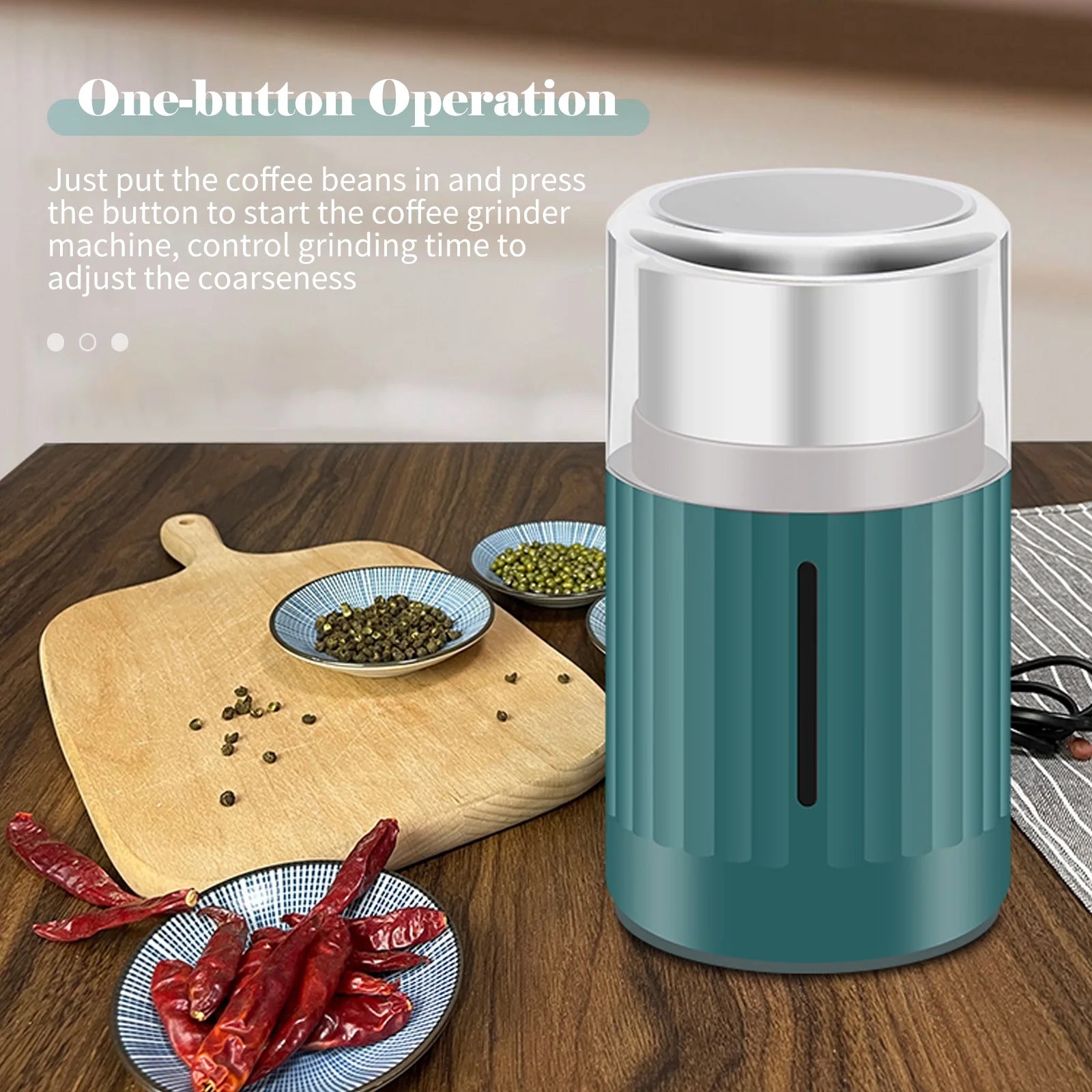 Electric Coffee Grinder Stainless Steel 200W Z4621