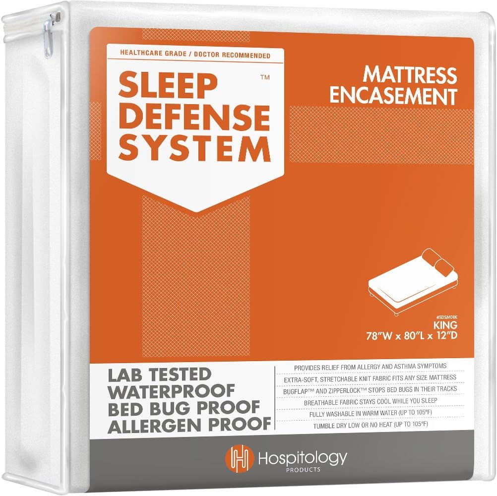 Full/Double Waterproof Zippered Mattress Encasement W781889