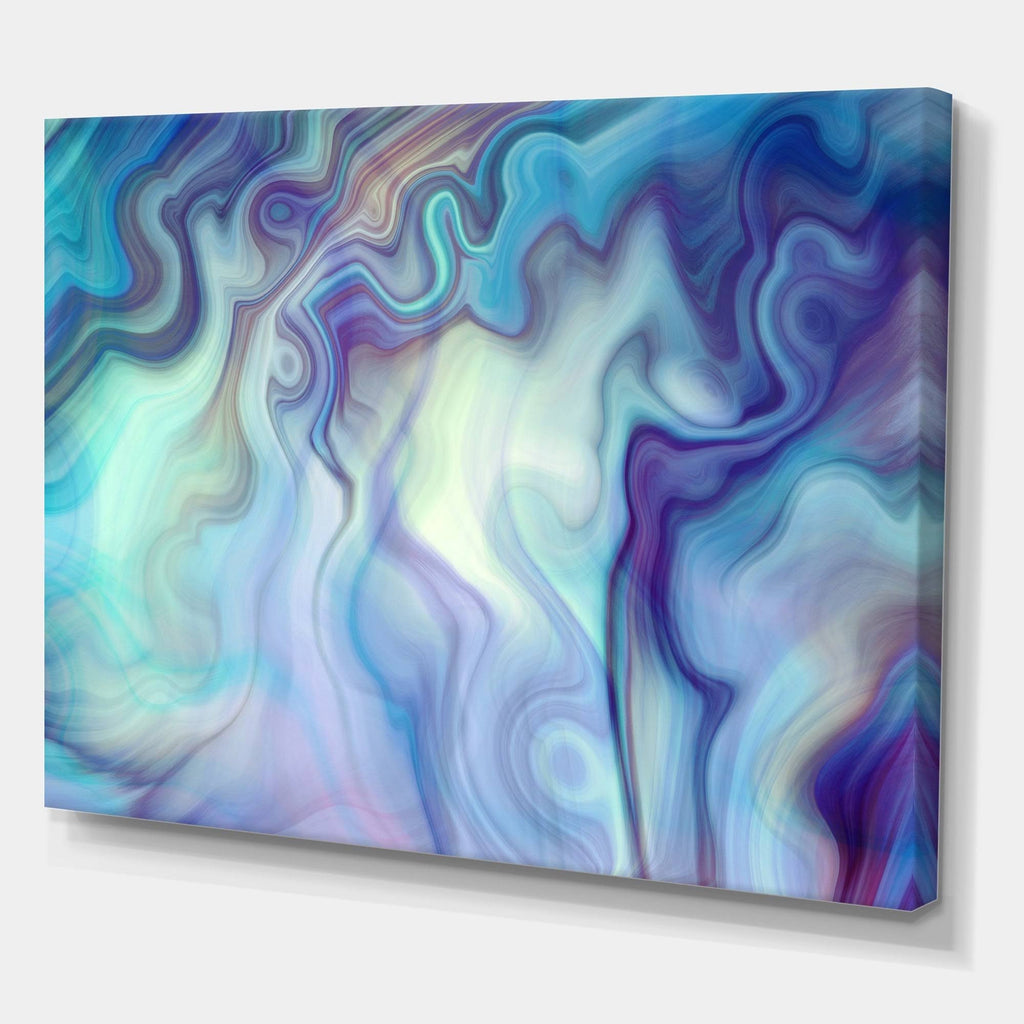 Modern Canvas Art - Blue - 32 in. Wide x 24 in. A313158