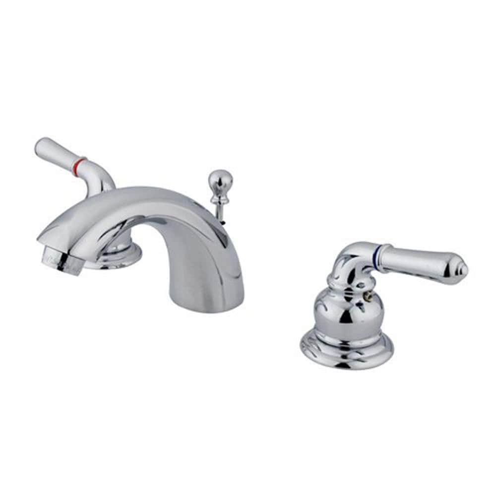 Double Handle Mini Widespread Bathroom Faucet Chrome S700160