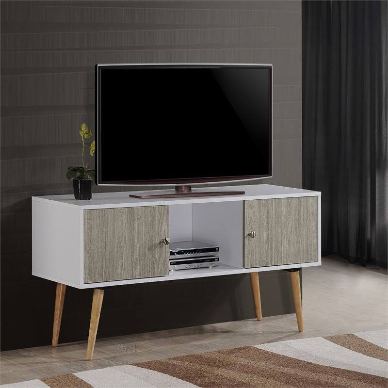 White/Grey Retro Entertainment Unit L595