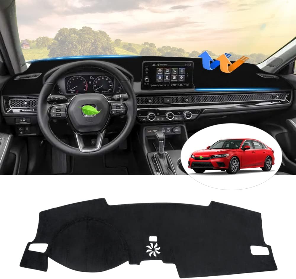 Custom Fit Flannel Dashboard Cover Mat for Honda Civic 2022 2023 A12584
