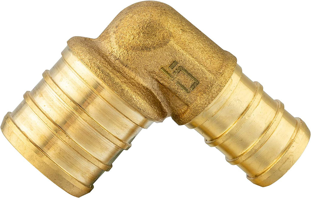 3/4 Inch 90 Degree Elbow Brass Crimp Fitting P29930