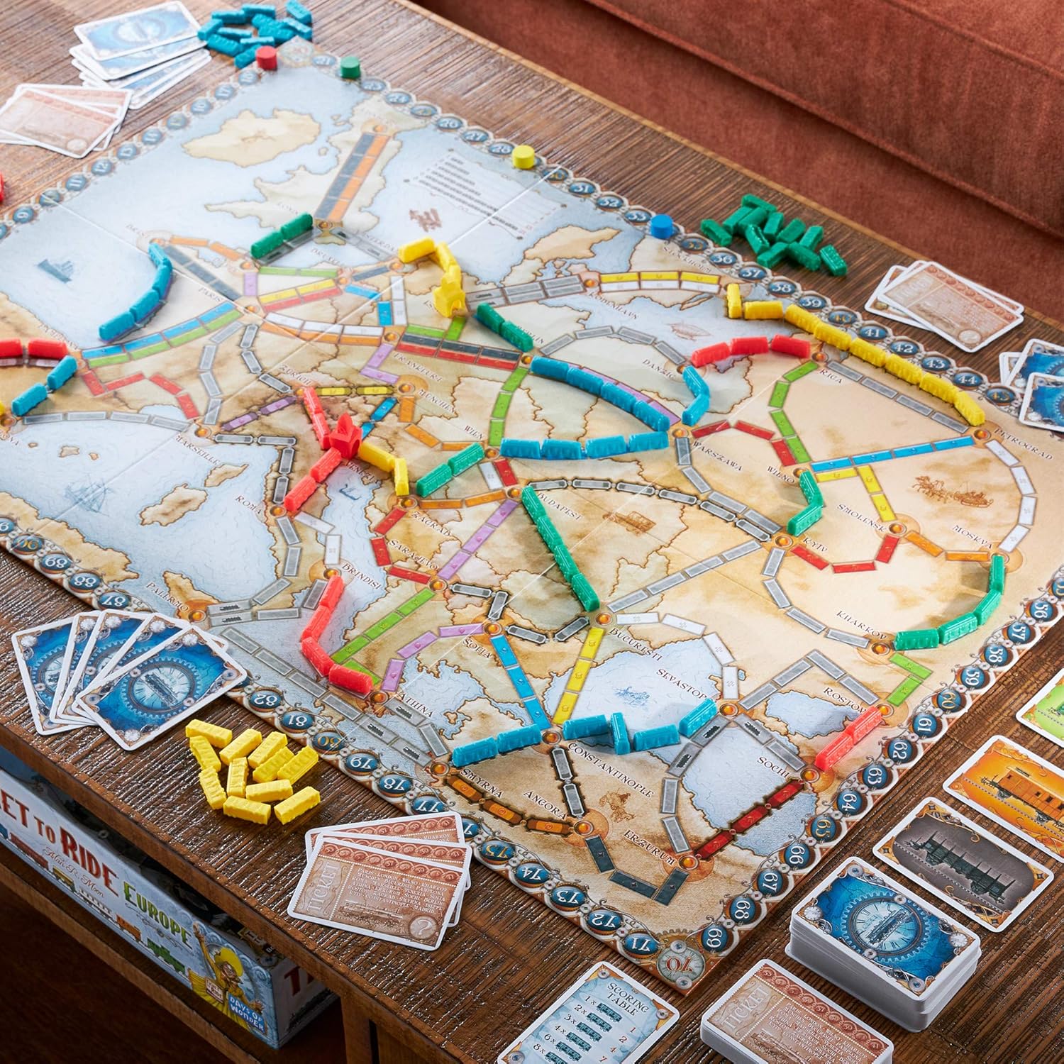Ticket to Ride Europe Board Game for 2 to 5 players N2455