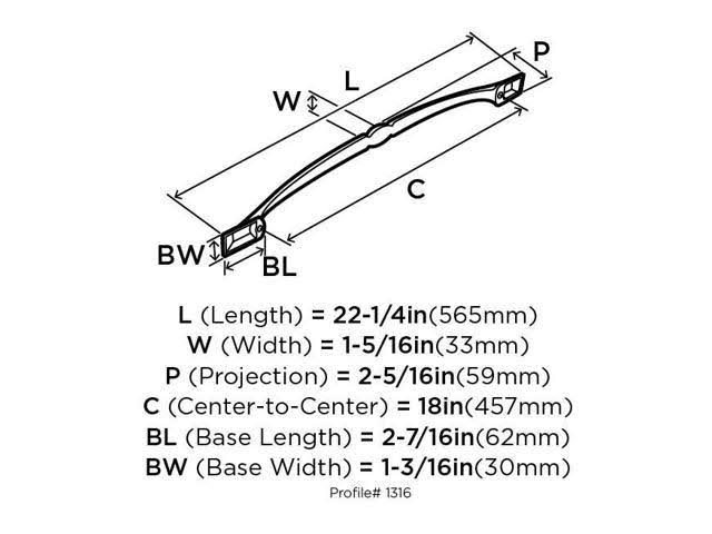 Satin Nickel Appliance Pull F296