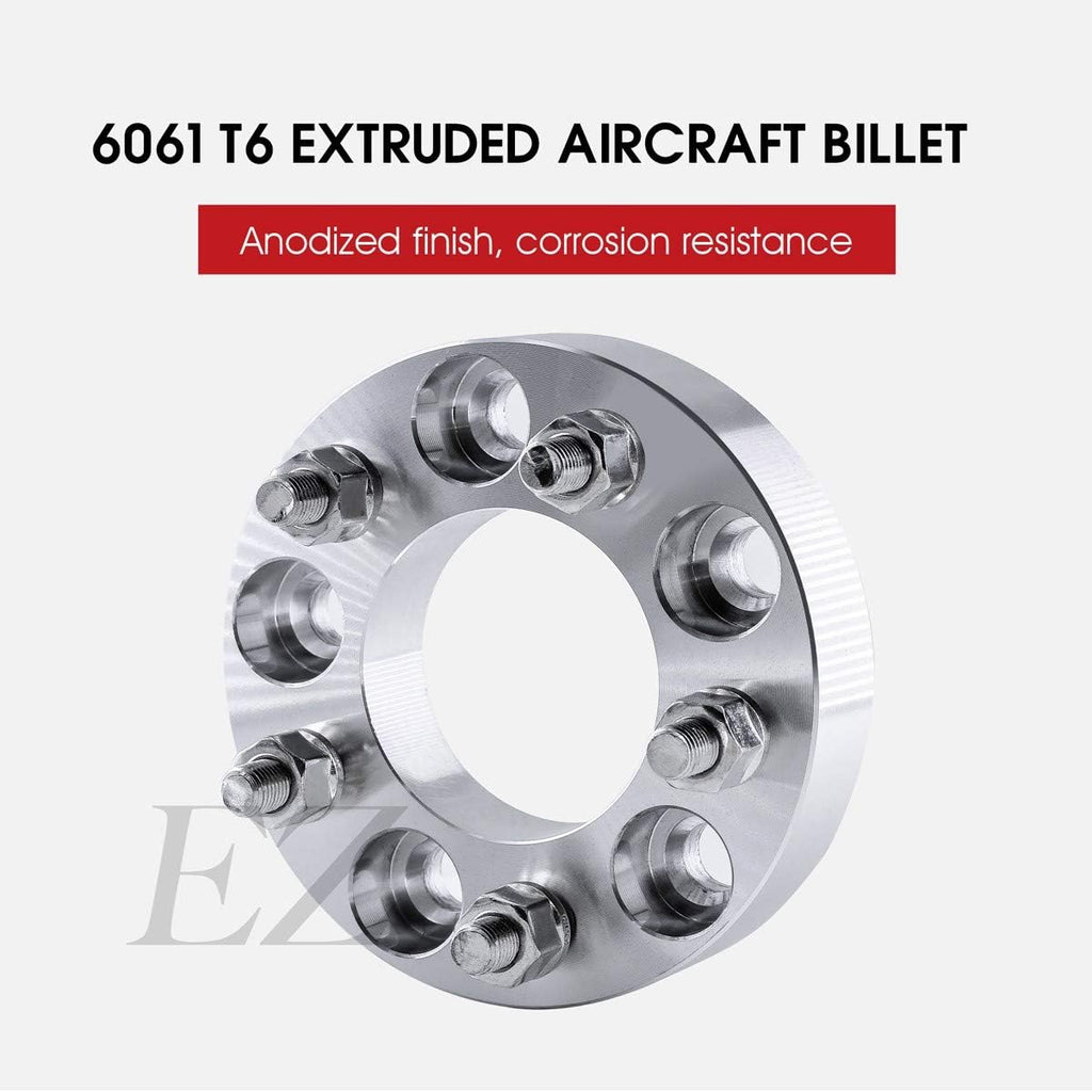 4 Billet Wheel Adapters 5 Lug 5" to 5 Lug 5.5" Thickness 1.25 Inch U1664