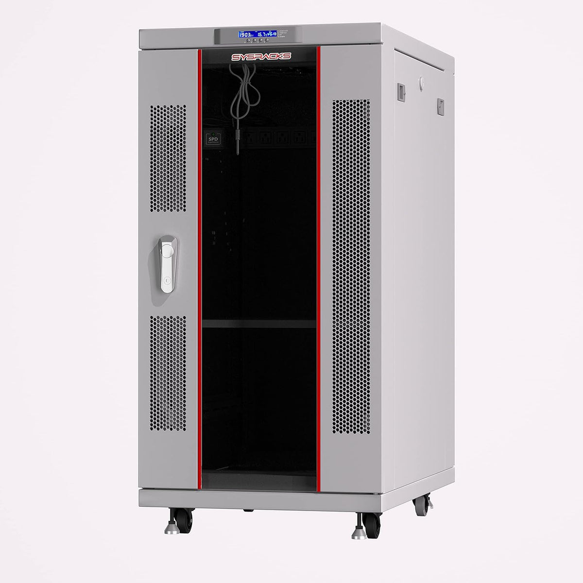 27U Free Standing Network Rack Cabinet Light Grey P2991