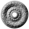 24x22OD x 4x22ID x 1 1/2x22P Hand-Painted Pearl White Ceiling Medallion E430