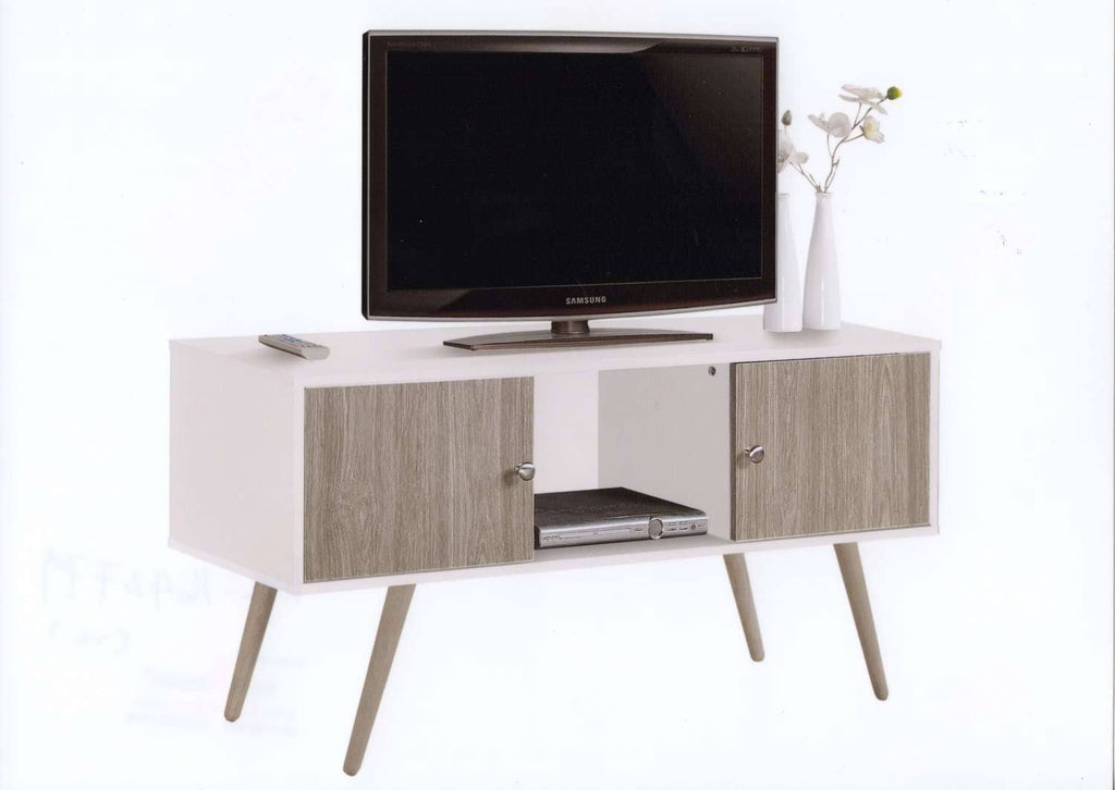 White/Grey Retro Entertainment Unit L595