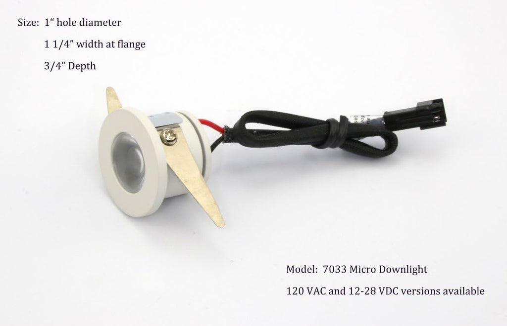 1.25" 1 Watt Cool White LED Down Light Pack of 2 F915600