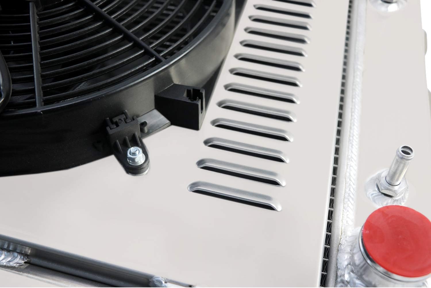4 Row Core Radiator with Fan Shroud and Relay Kit Z4200