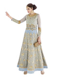 Lake Blue Georgette Embroidery Anarkali Dress Z221240