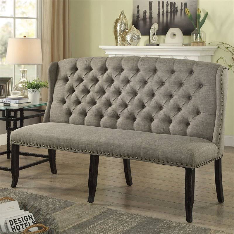 Light Gray Settee Z804105